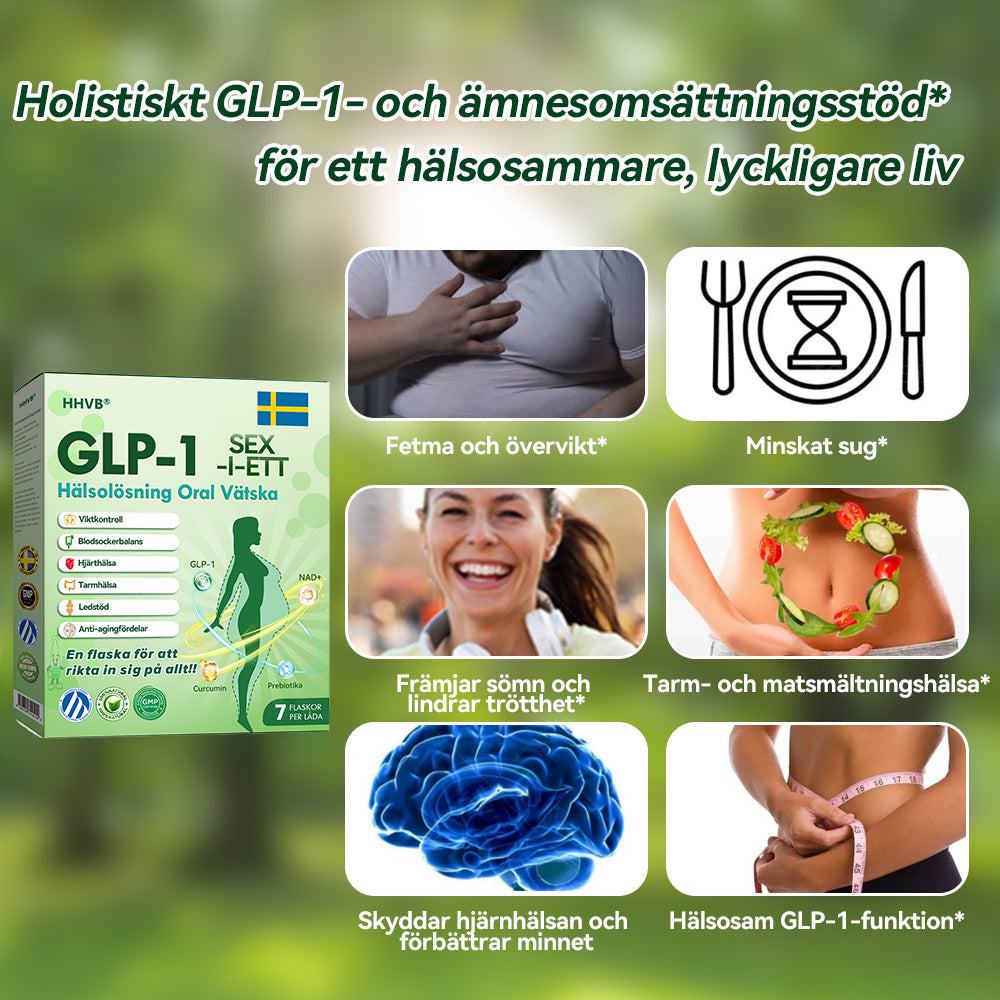 Officiell butik | 𝐇𝐇𝐕𝐁®👨⚕️𝐆𝐋𝐏-𝟏 𝐒𝐈𝐗-𝐈𝐍-𝐎𝐍𝐄 𝐇ä𝐥𝐬𝐨𝐥ö𝐬𝐧𝐢𝐧𝐠 𝐎𝐫𝐚𝐥 𝐕ä𝐭𝐬𝐤𝐚 (En dos varje dag – synliga resultat på bara 7 dagar) ✅ För fetma, hjärt-kärlhälsa, diabetes, sömnapné, ledproblem och mer 🎁