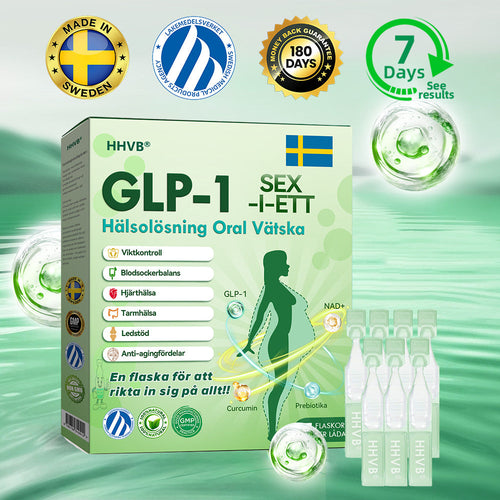 Officiell butik | 𝐇𝐇𝐕𝐁®👨⚕️𝐆𝐋𝐏-𝟏 𝐒𝐈𝐗-𝐈𝐍-𝐎𝐍𝐄 𝐇ä𝐥𝐬𝐨𝐥ö𝐬𝐧𝐢𝐧𝐠 𝐎𝐫𝐚𝐥 𝐕ä𝐭𝐬𝐤𝐚 (En dos varje dag – synliga resultat på bara 7 dagar) ✅ För fetma, hjärt-kärlhälsa, diabetes, sömnapné, ledproblem och mer 🎁