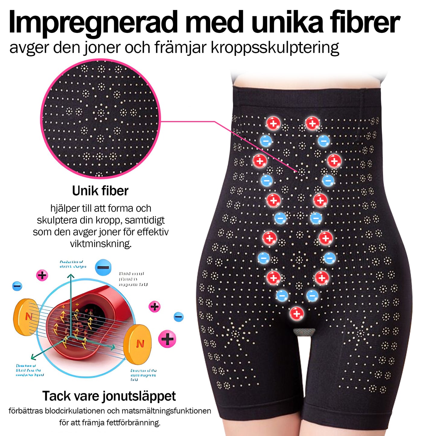 𝑷𝑬𝑨𝑹𝑳𝑴𝑶𝑶𝐍™ Formande shorts i is-silke med jonfibrer för återhämtning 👨‍⚕️Fettförbränning, huduppstramning, främjar cirkulation och lymfdränage för holistisk hälsa