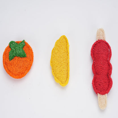 Give Your Pet Joy, Even When You're Away!--Natural Loofah Catnip Pet Toys Buy 2 get 1