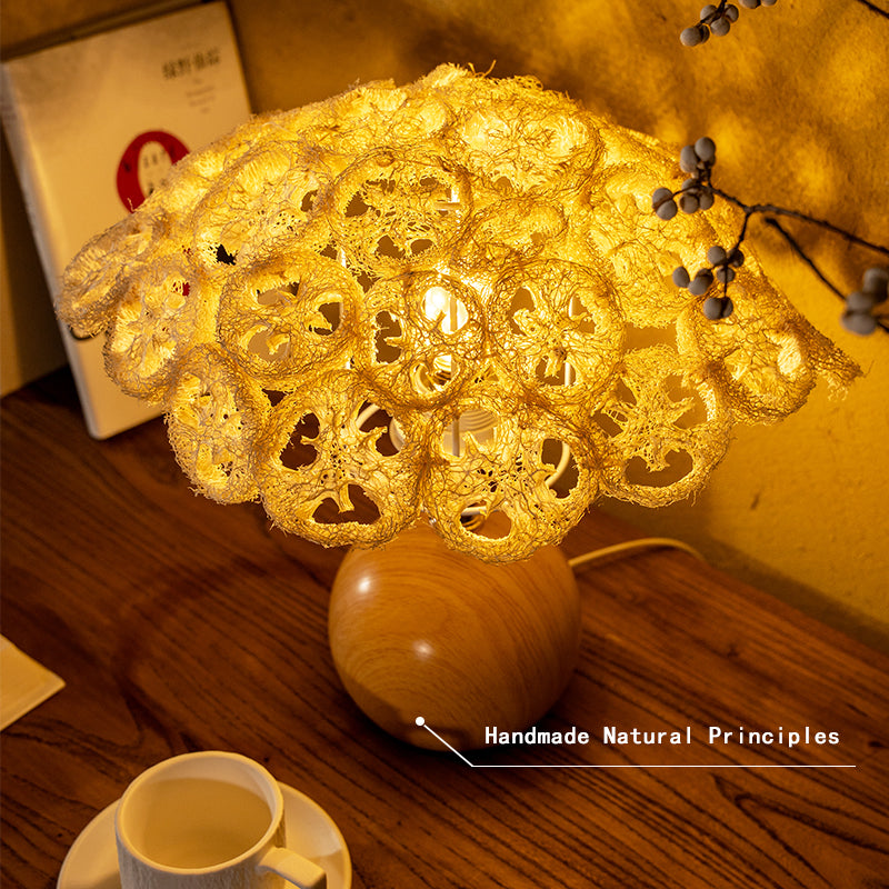 Loofah Table Reading Lamp – Natural & Stylish Desk Light